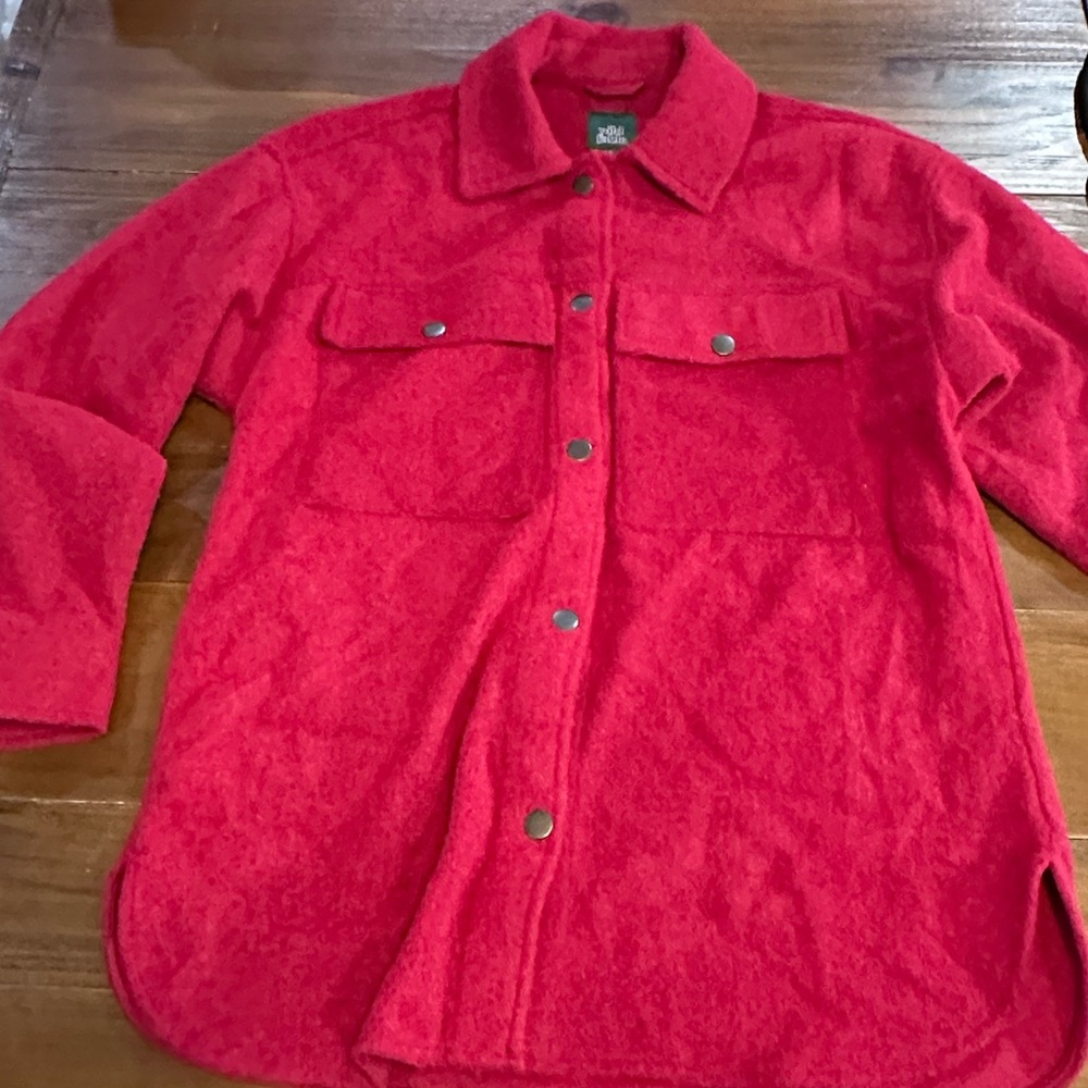 Wild Fable Men’s Shirt Jacket Maroon Red Size M‎ Button Front Shacket